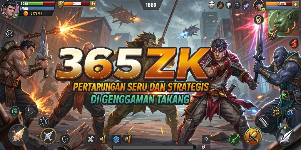 Gambar layar dari pertarungan seru di 365ZK.