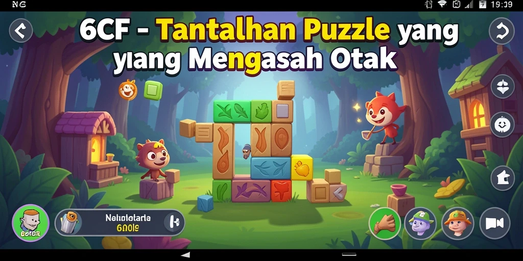 Gameplay menantang di 6CF dengan berbagai puzzle menarik.
