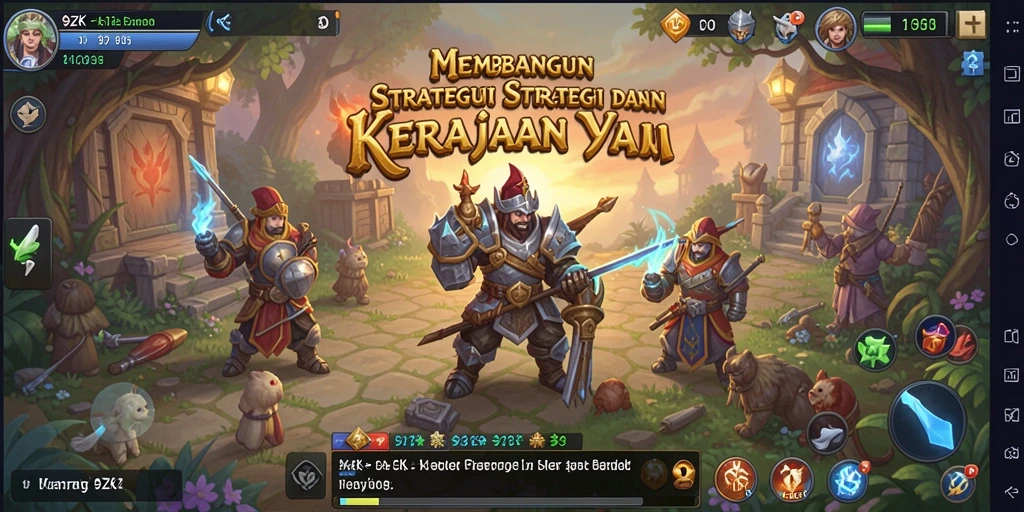 Tangkapan layar <strong>9ZK</strong> menampilkan pertempuran strategi yang menawan.