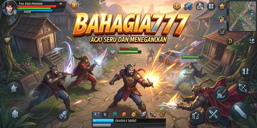 Tangkapan layar BAHAGIA777 menampilkan aksi pertempuran yang mendebarkan.