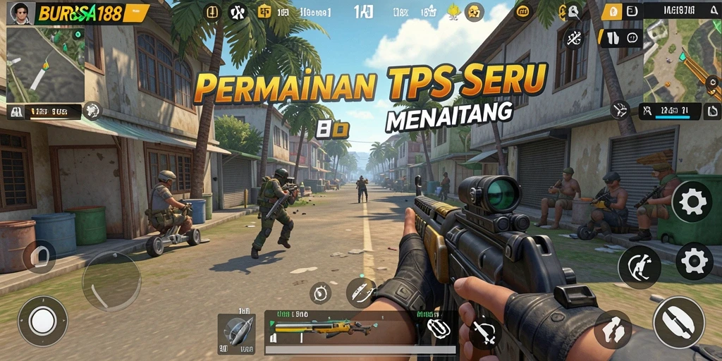 Tampilan menarik dari gameplay BURSA188 dalam pertempuran seru.