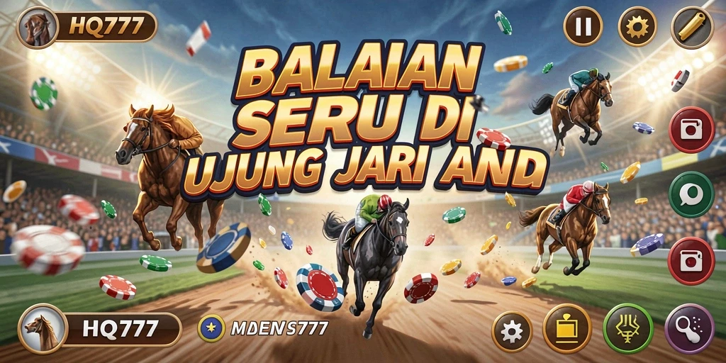 Gameplay balapan seru HQ777 dengan mobil cepat dan trek menantang.