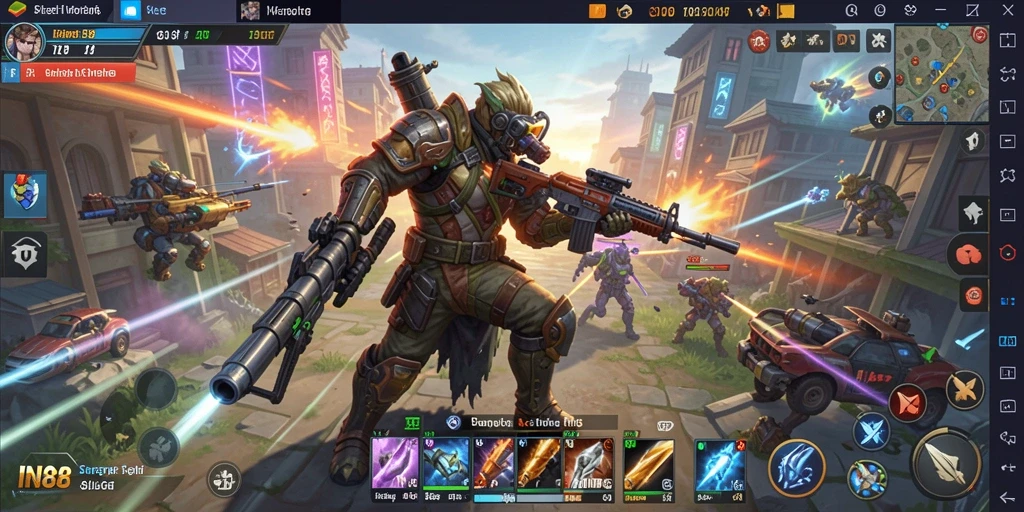 Tampilan gameplay IN88 menunjukkan strategi mendalam dan pertempuran seru.