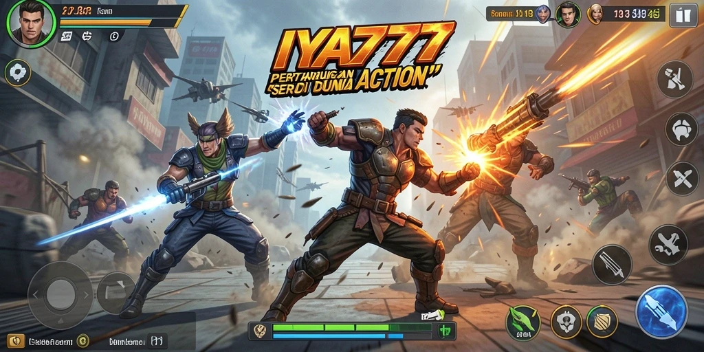 Tampilan gameplay Action yang mendebarkan dalam IYA777.