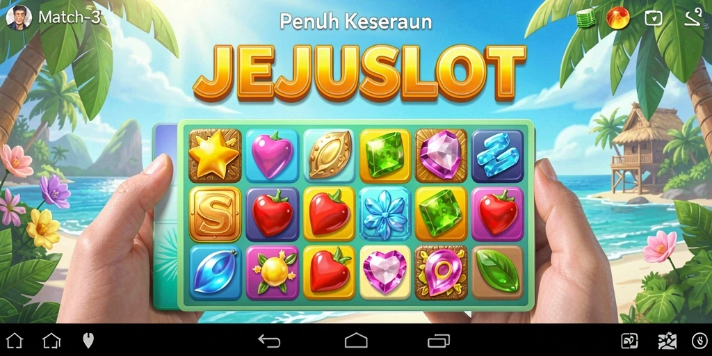 Tampilkan gameplay seru JEJUSLOT dengan kombinasi warna yang memukau.