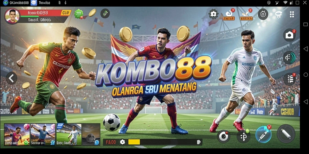 Tampilan gameplay KOMBO88 yang mendebarkan dan kompetitif.