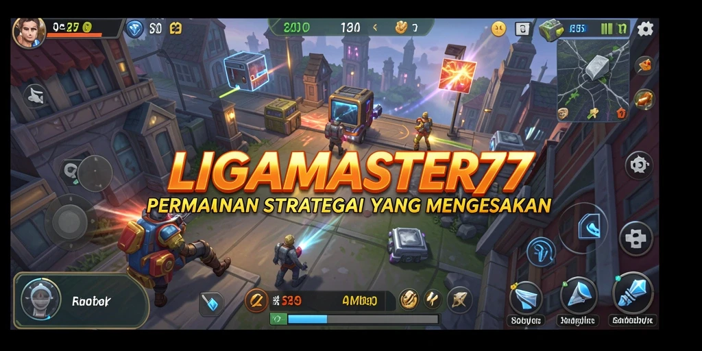 Screenshot utama gameplay LIGAMASTER77 menampilkan strategi dan aksi seru.