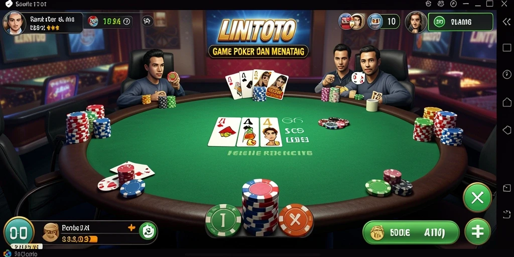 Tampilan gameplay yang mendebarkan di LINITOTO dengan pemain aktif.