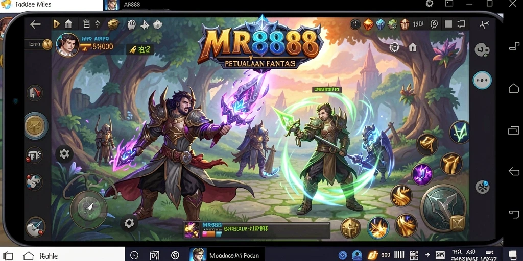 Gameplay menarik di dunia fantasi MR888 dengan pertarungan epik.
