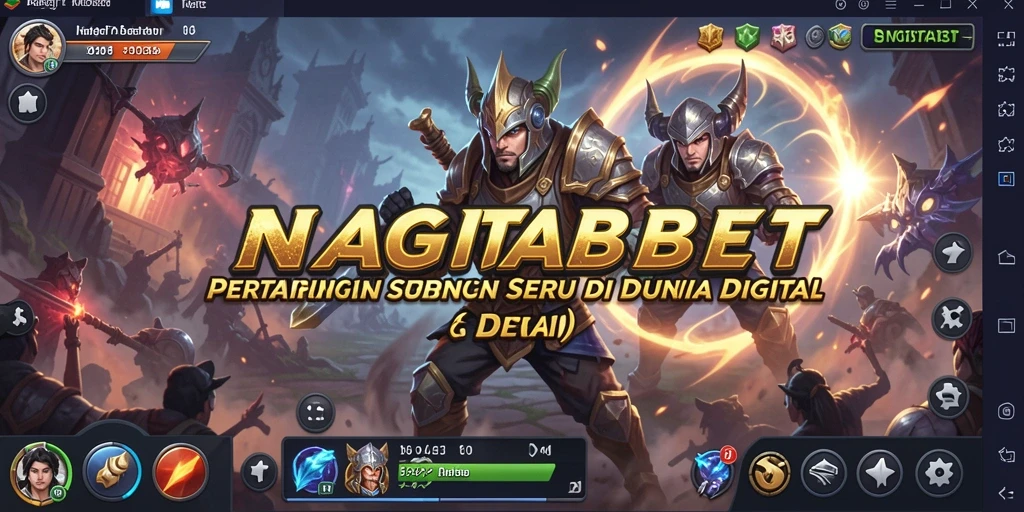 Screenshot gameplay NAGITABET dengan pertarungan epik.