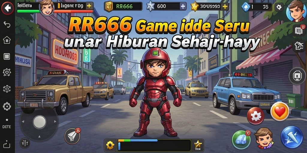 Menampilkan gameplay santai dalam game Idle RR666.