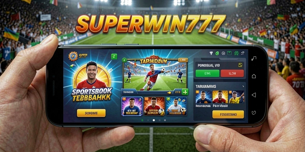 Screenshot dari gameplay taruhan olahraga di SUPERWIN777.