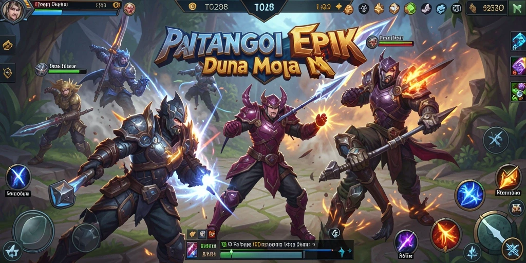 Tampilan gameplay intens dalam pertarungan 5v5 di TO288.