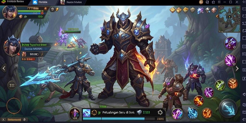 Tampilan seru dari gameplay TTT888 dalam dunia MMORPG.