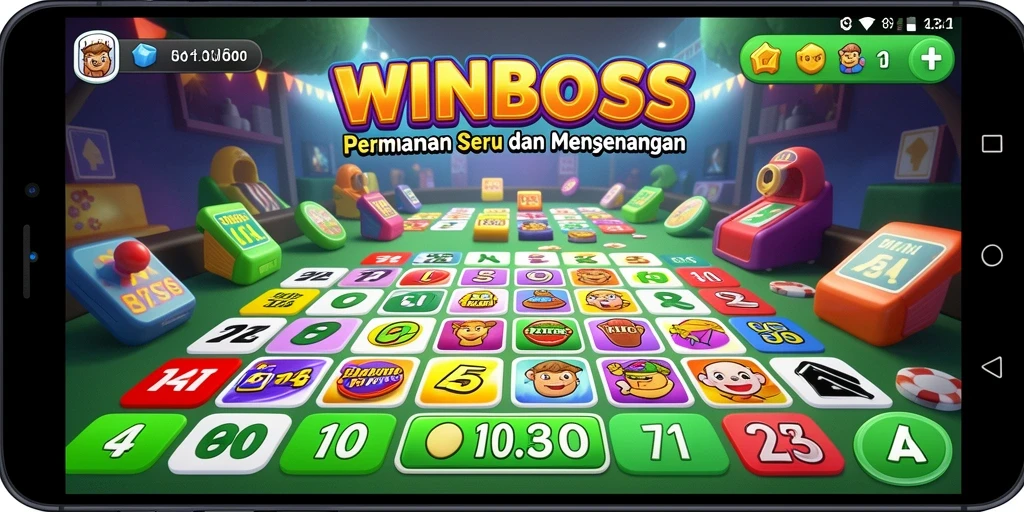 Screenshot gameplay WINBOSS dengan tampilan Bingo yang menarik.