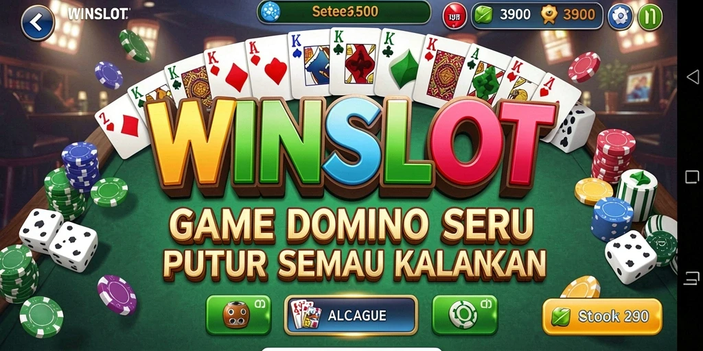 Tampilan gameplay seru dari WINSLOT dalam permainan Domino.